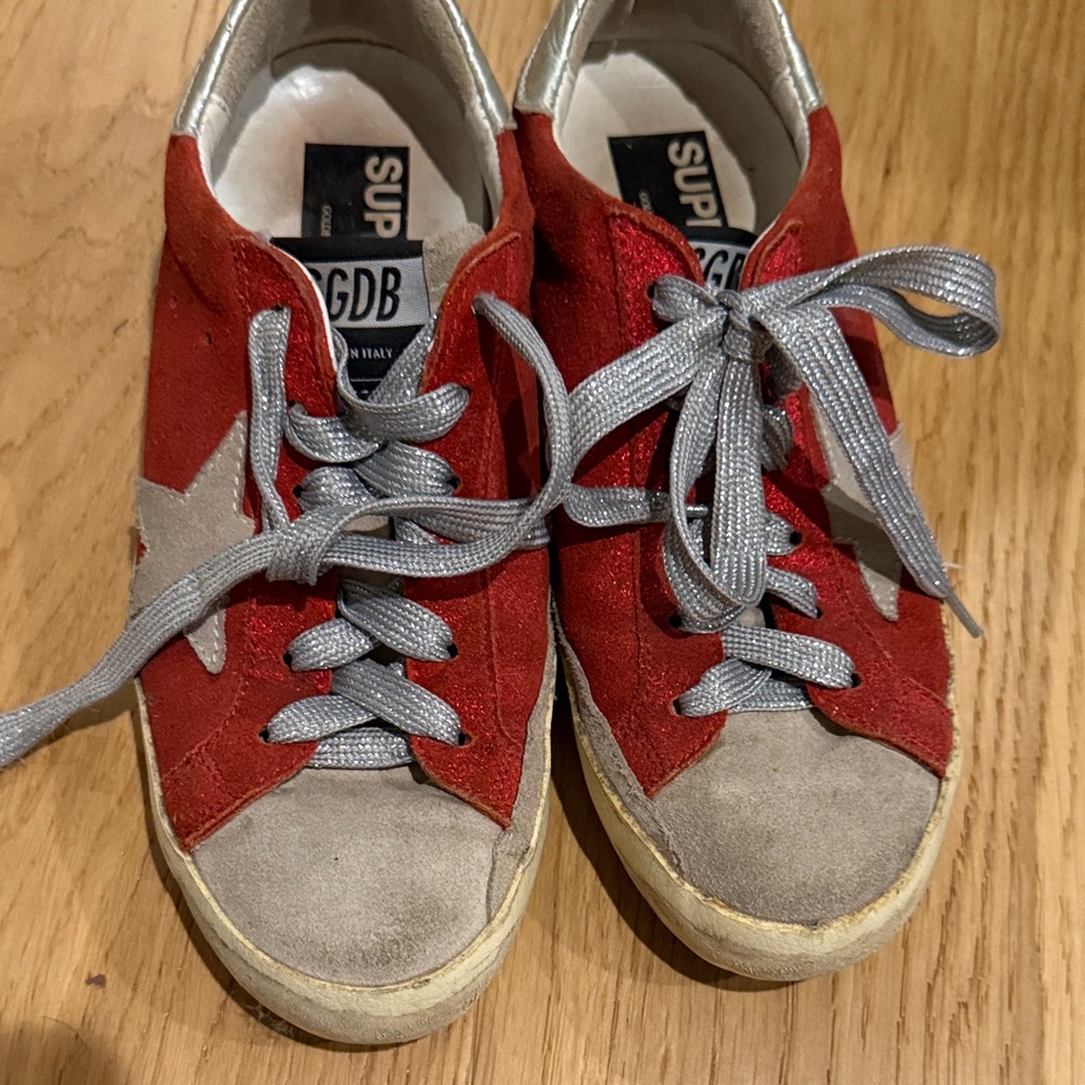 Golden Goose Superstar Red Sneakers